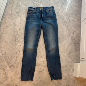 MOTHER dazzler straight leg ankle jeans